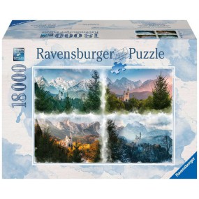 Kasteel in vier seizoenen, 18000stukjes ravensburger