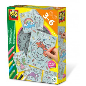 SES Glitterkaarten inkleuren