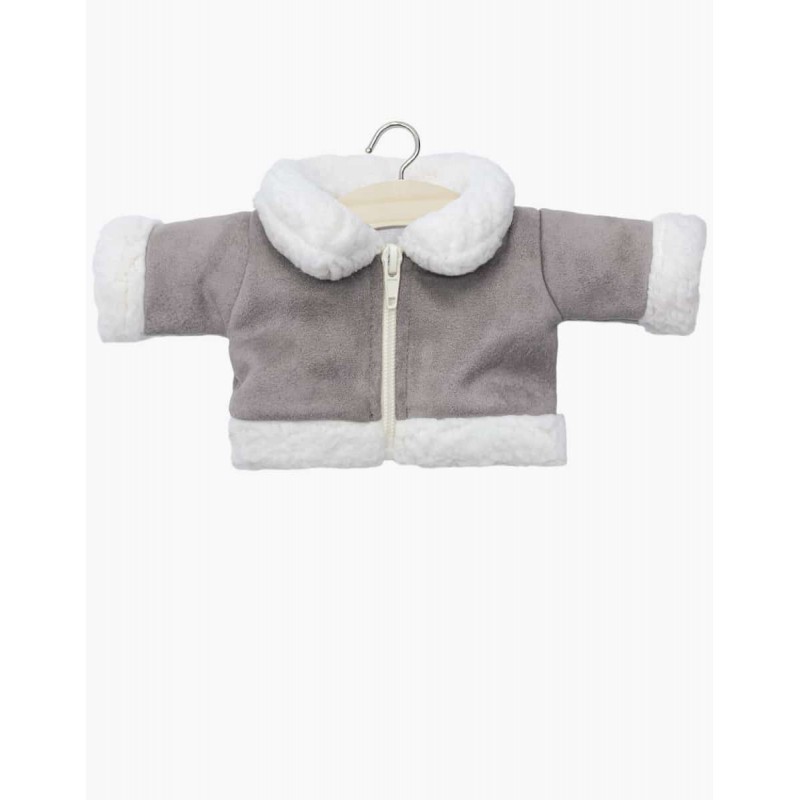 Minikane - Jas grijs Gordi 34cm