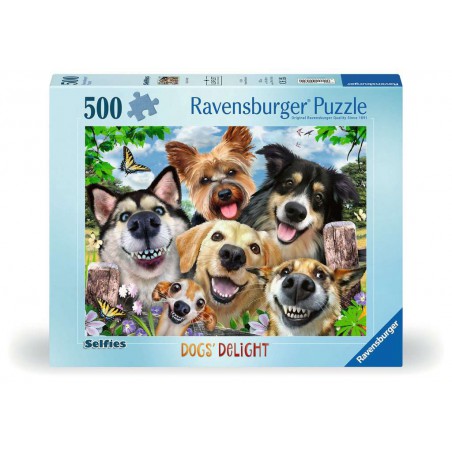 Vrolijke honden, 500 stukjes Ravensburger Vrolijke honden, 500 stukjes Ravensburger